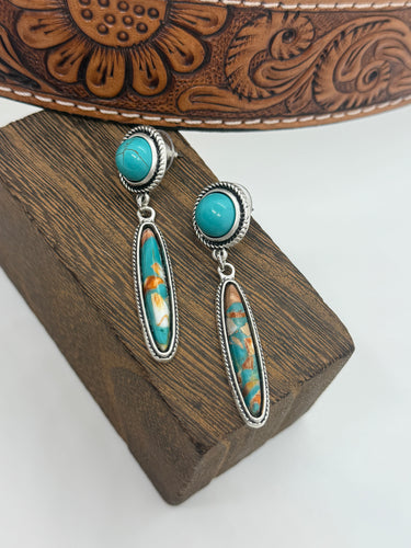 Gemstone Post Earrings