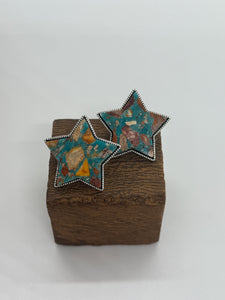 Star Gemstone Stud Earrings