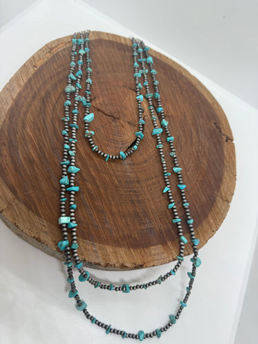 3-Strand Navajo Turquoise Necklace