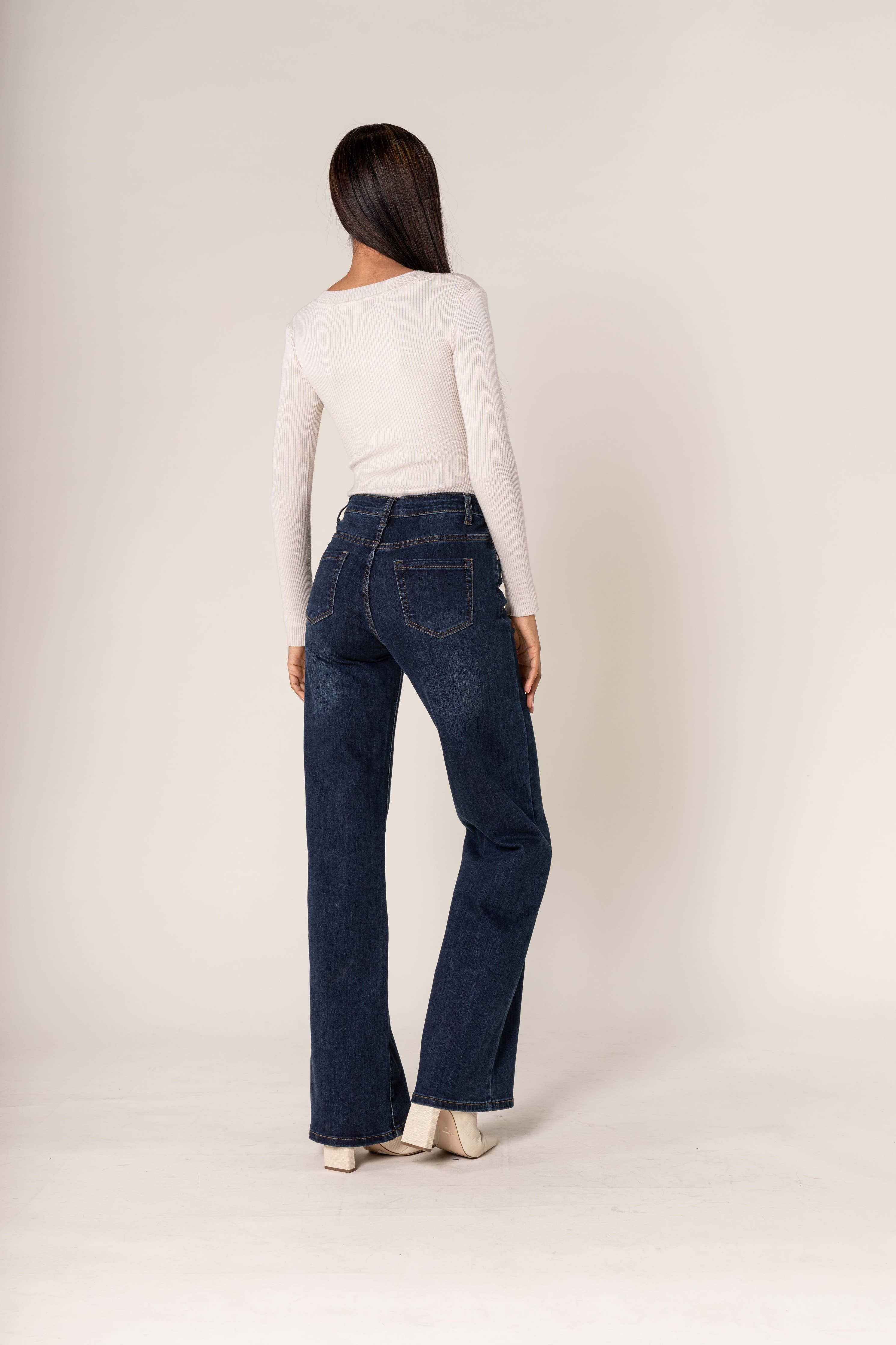 Jesse high-waisted flare jeans
