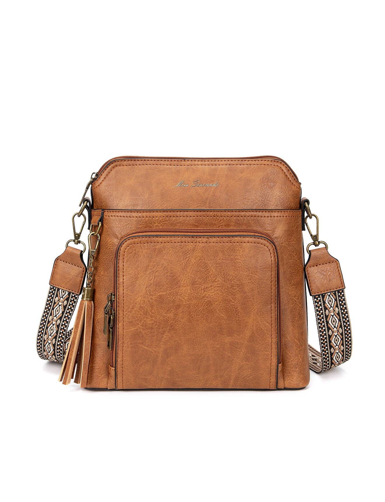 ALEX VEGAN XBODY BAG - Tan