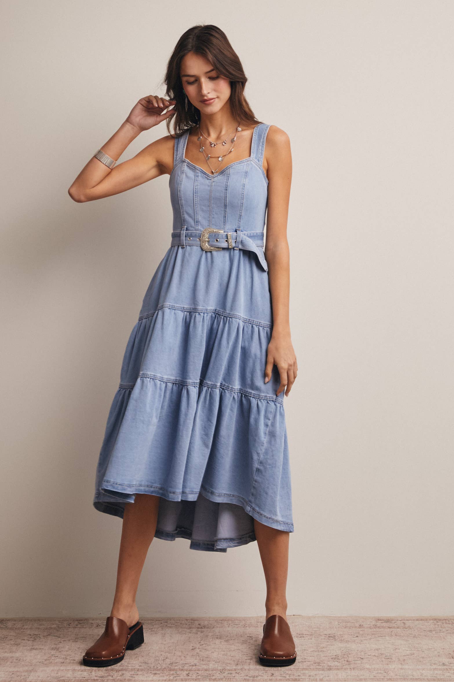 Dollie Denim Maxi Dress