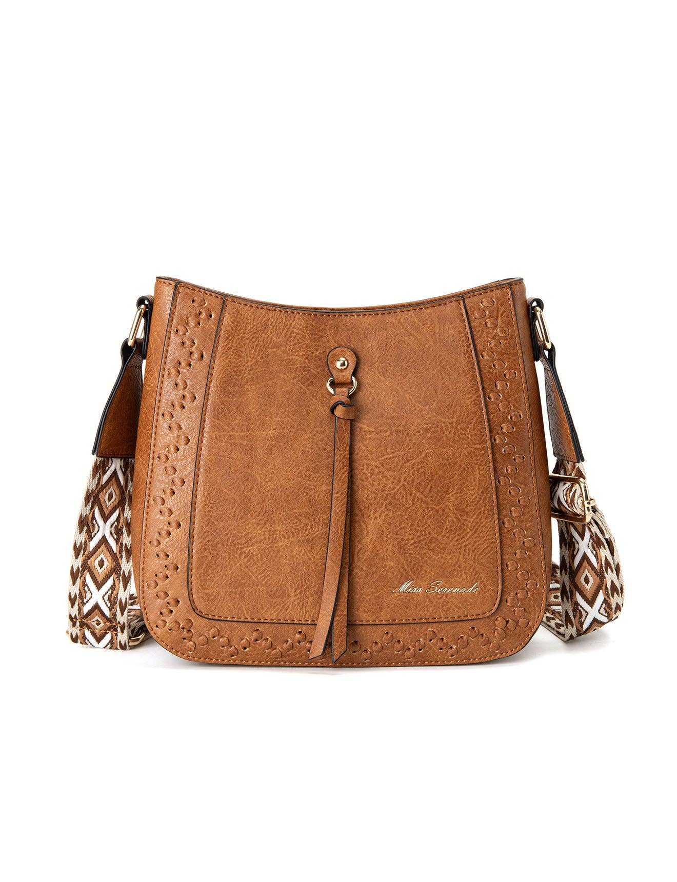 ROCHELLE VEGAN SHOULDER/XBODY BAG - Tan
