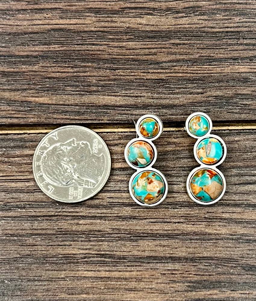 Gemstone Stud Earrings