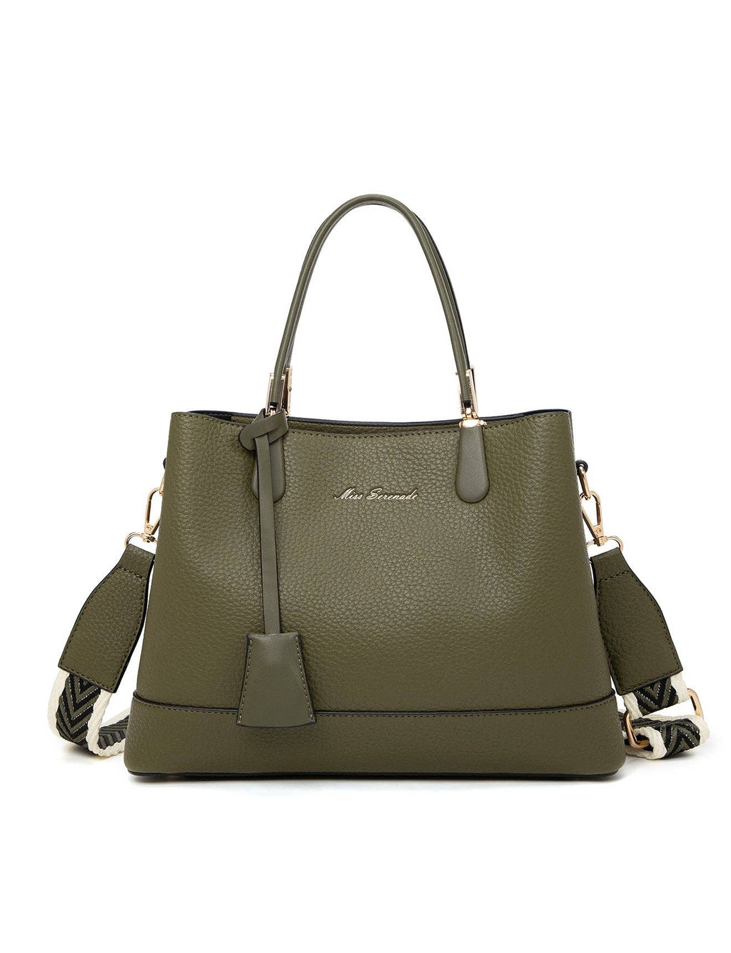 ASHER VEGAN TRIPLE COMPARTMENT BAG - Olive