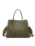 ASHER VEGAN TRIPLE COMPARTMENT BAG - Olive