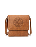 IMOGEN VEGAN FLAP OVER XBODY BAG TAN