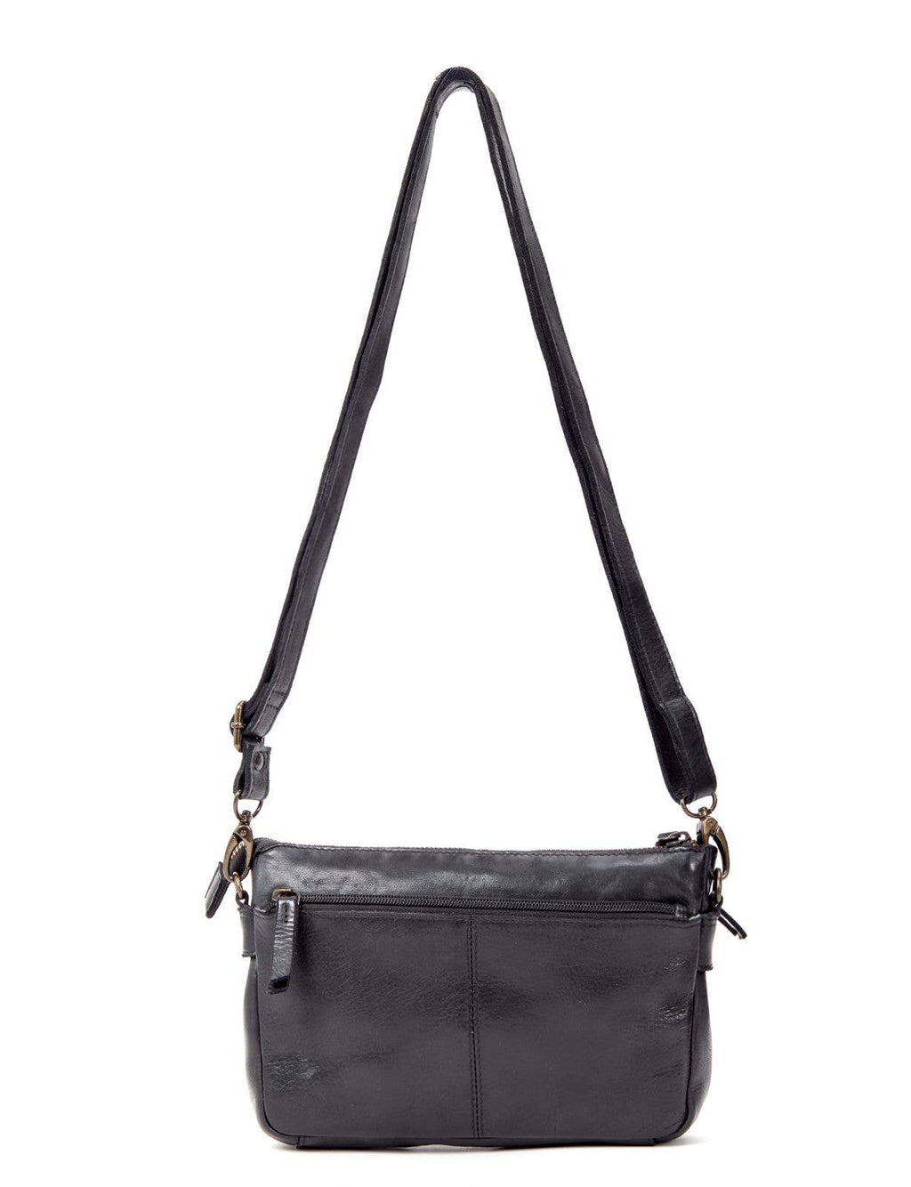 RENMARK WOVEN DETAIL LEATHER XBODY BAG