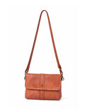 TULLY FLAP OVER LEATHER XBODY BAG