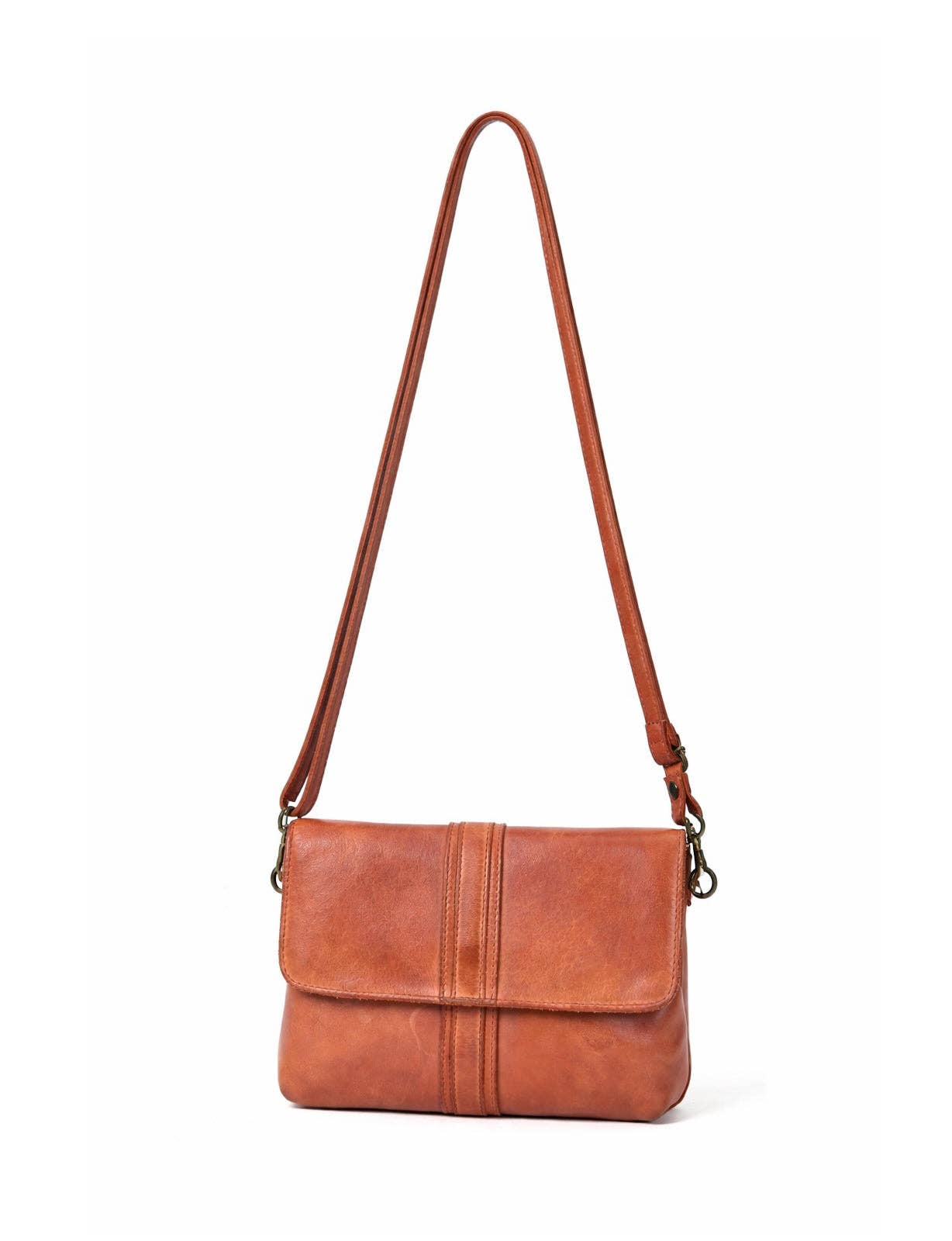 TULLY FLAP OVER LEATHER XBODY BAG