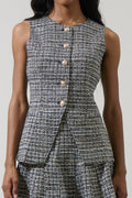 Gisella Tweed Jeanie Denim Vest