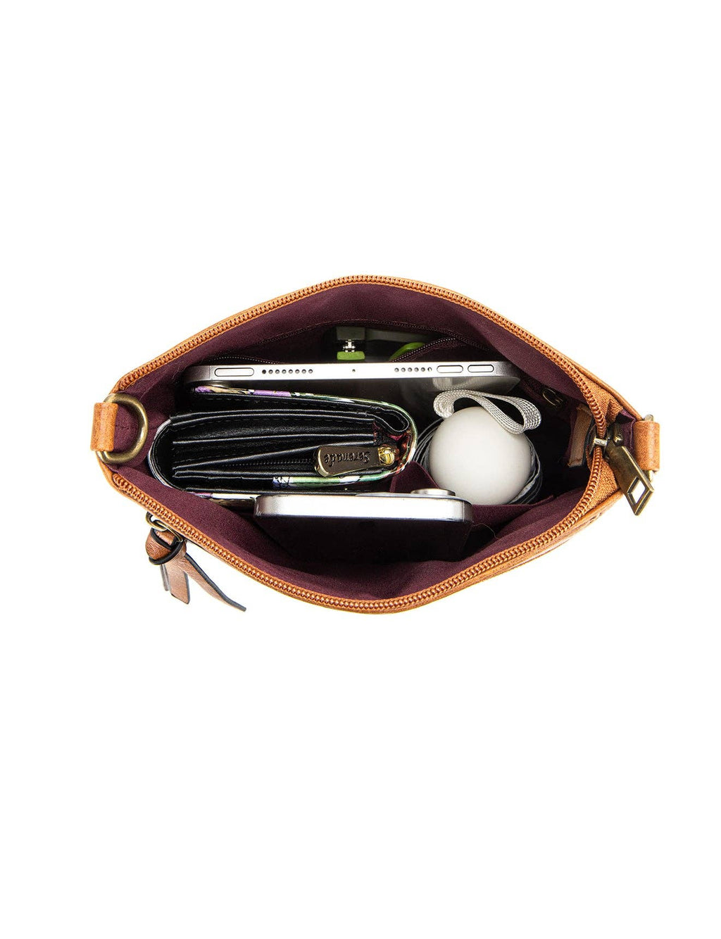 ANDI VEGAN XBODY BAG BLK/TAN
