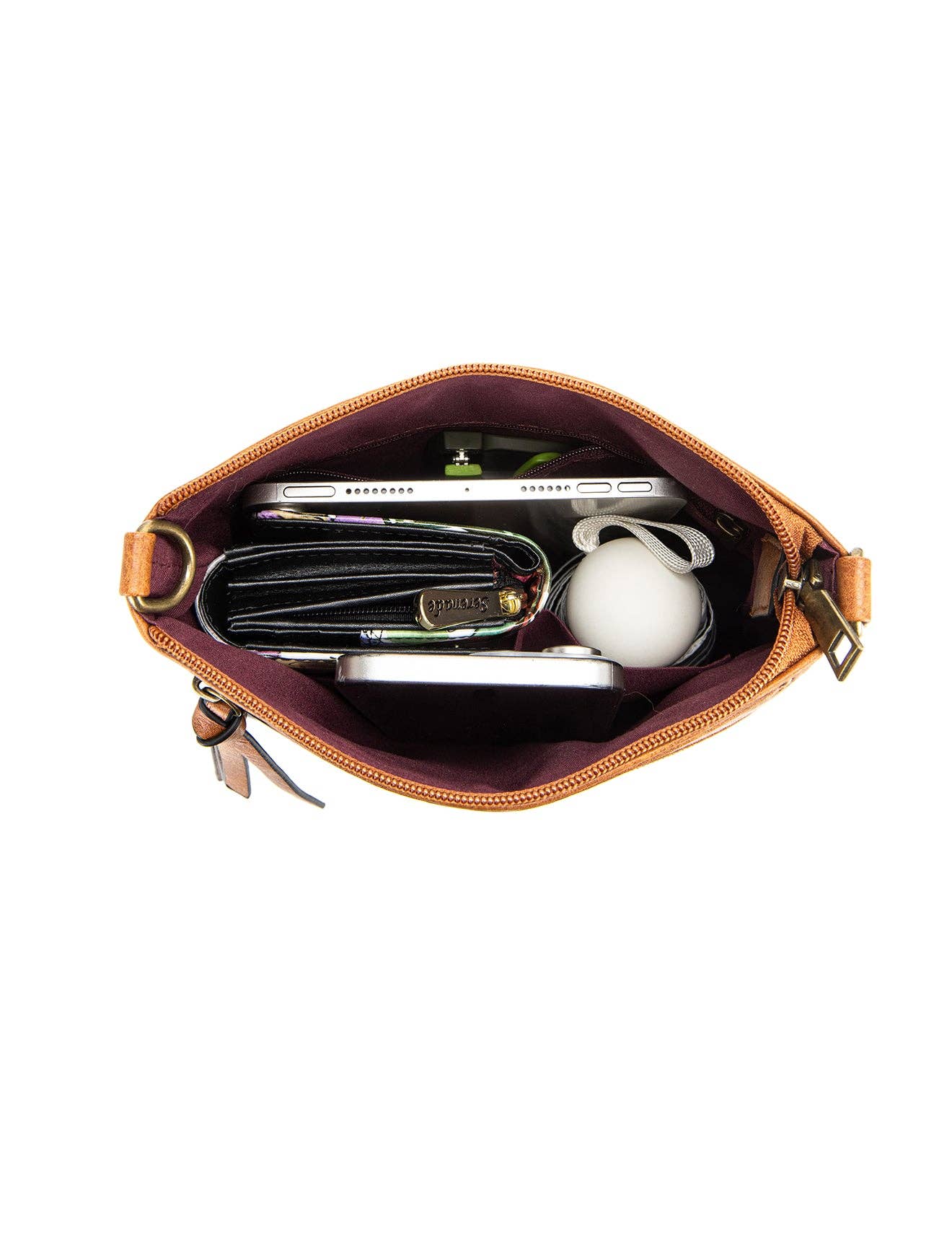 ANDI VEGAN XBODY BAG BLK/TAN
