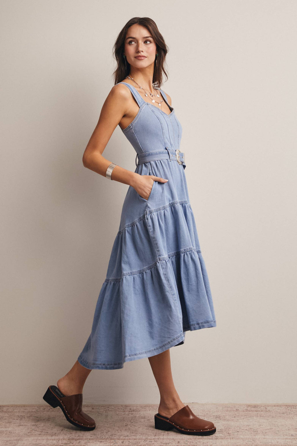 Dollie Denim Maxi Dress
