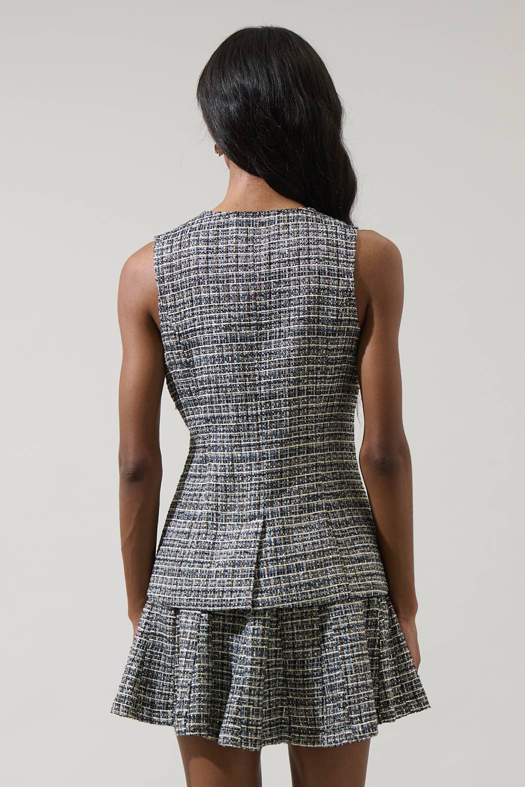 Gisella Tweed Jeanie Denim Vest