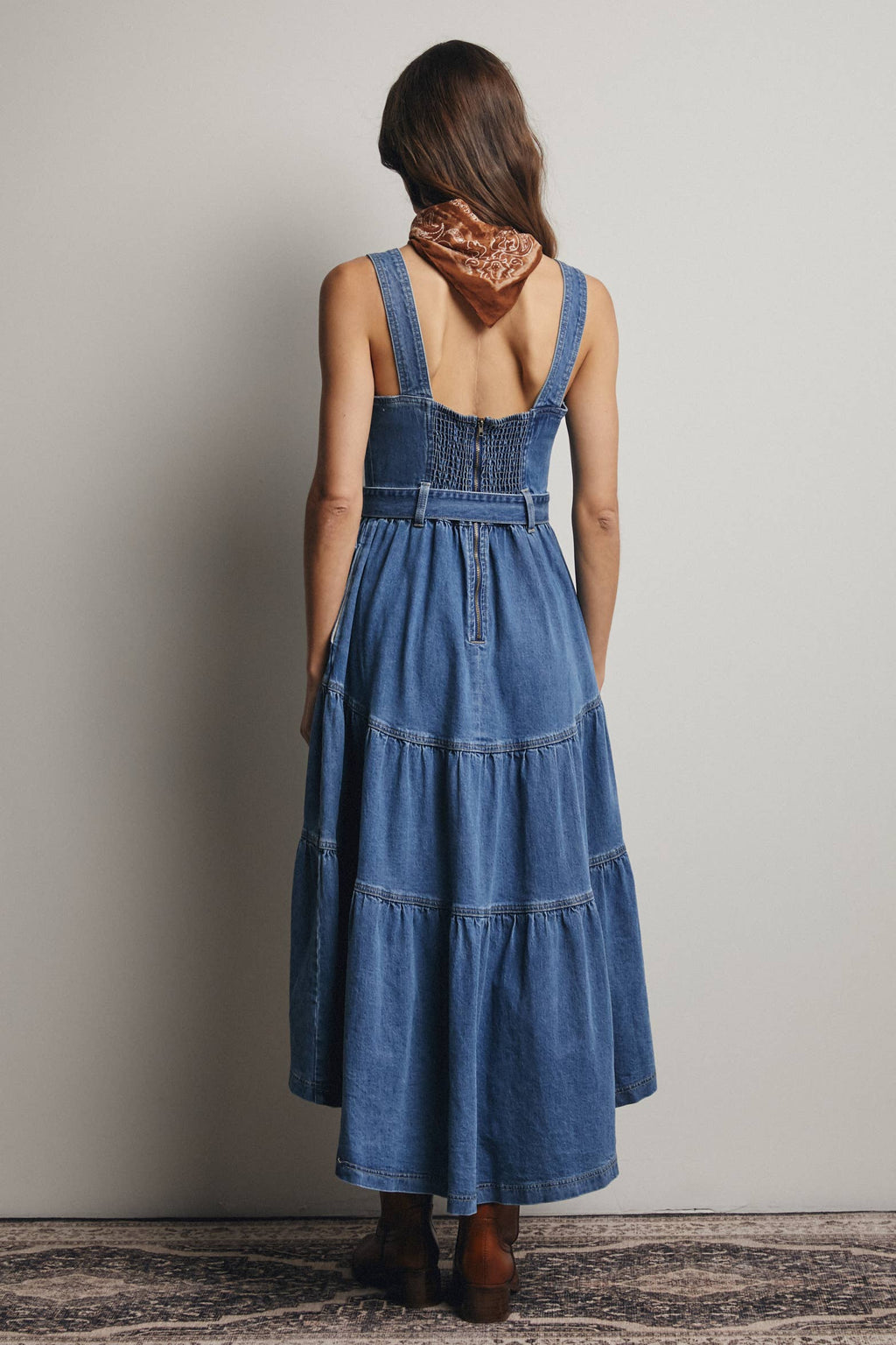 Dollie Denim Maxi Dress