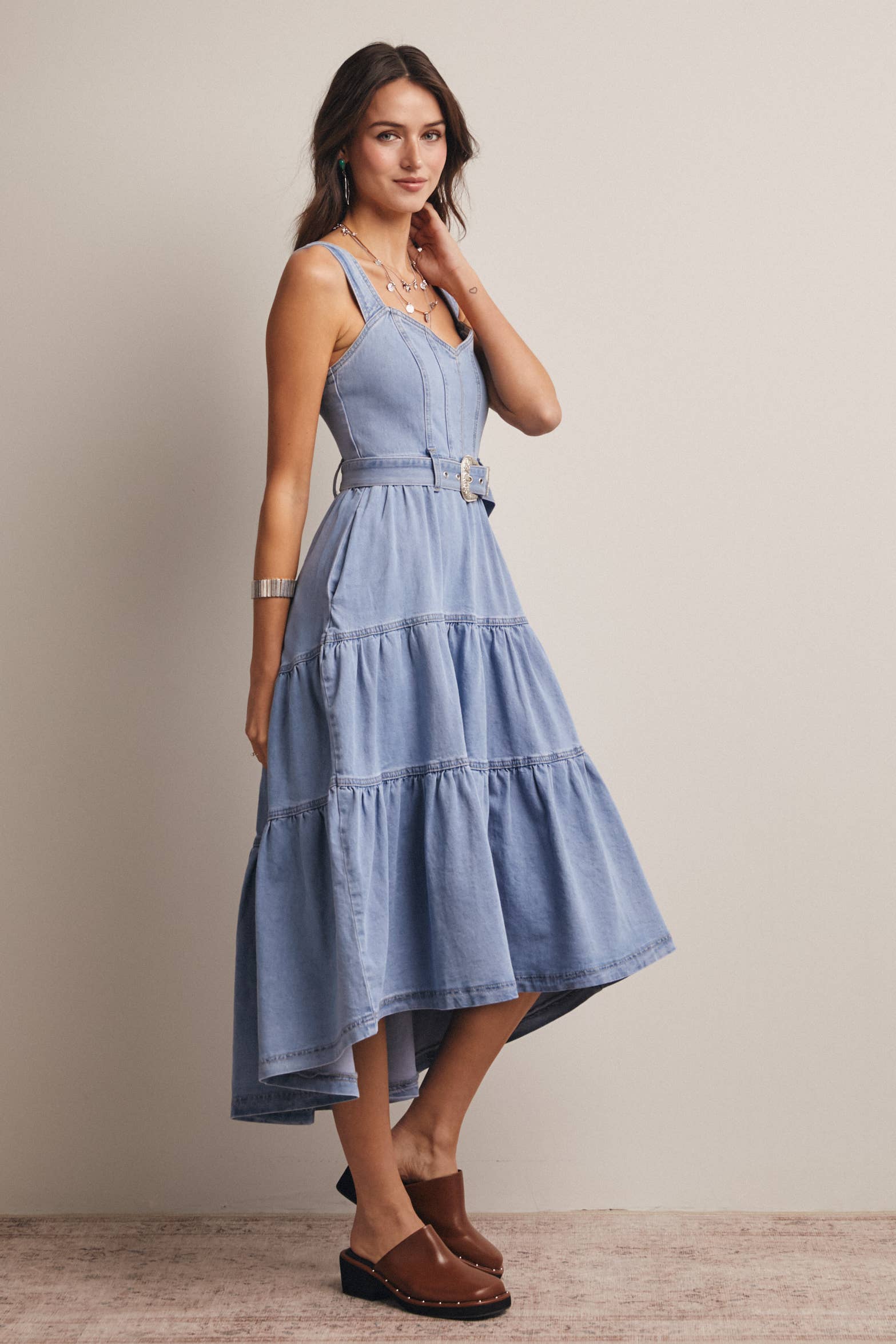 Dollie Denim Maxi Dress