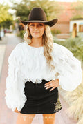 Ivory Ruffle Top