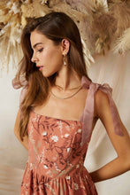 RILEY BACK SMOCKING SHOULDER TIE MINI DRESS