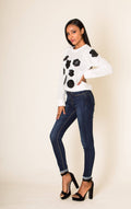 Jamie High-waisted stretch slim push up jeans