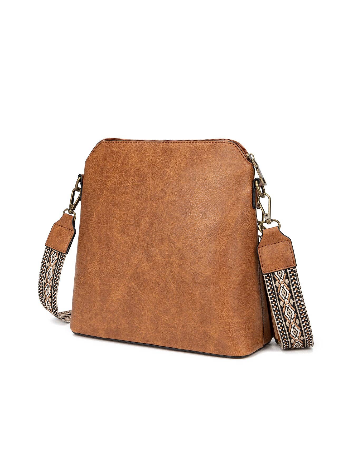 ALEX VEGAN XBODY BAG - Tan