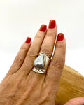 Sterling Silver Baroque Pearl Statement Ring