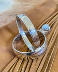 Solid Sterling Silver Hammertone Bangle