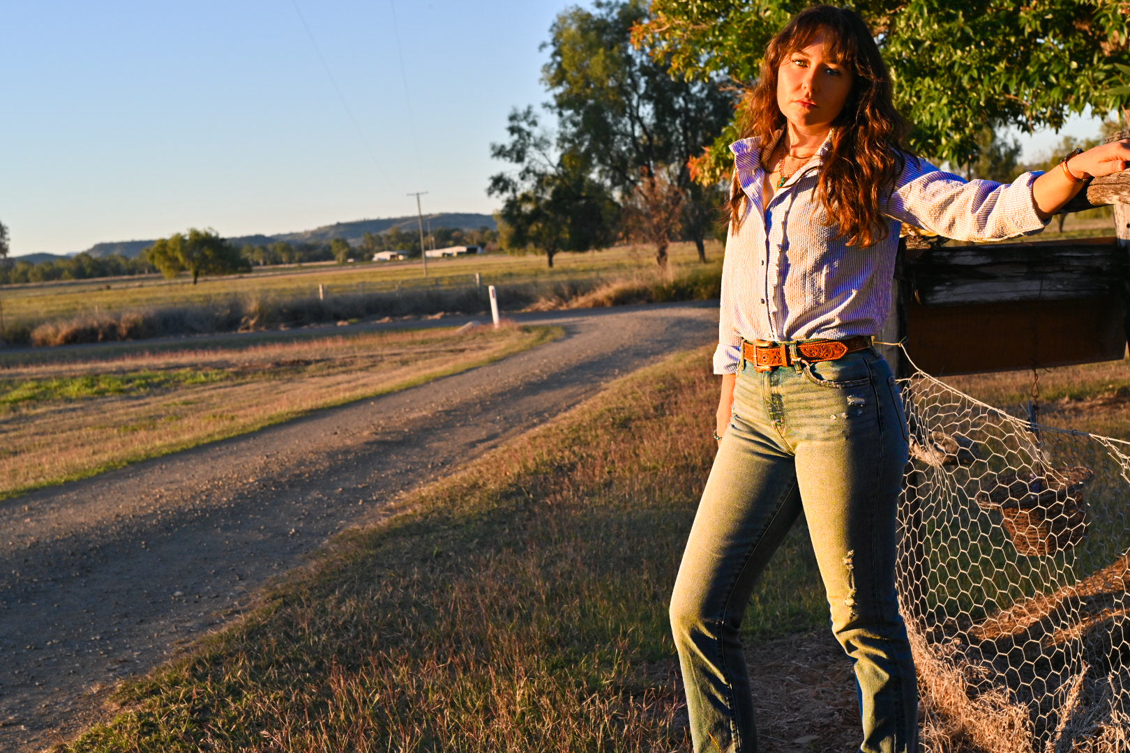 Blue Bell Ruffle Blouse