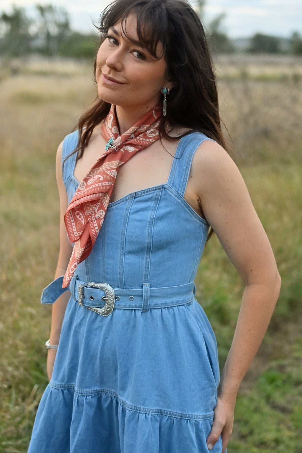 Dollie Denim Maxi Dress