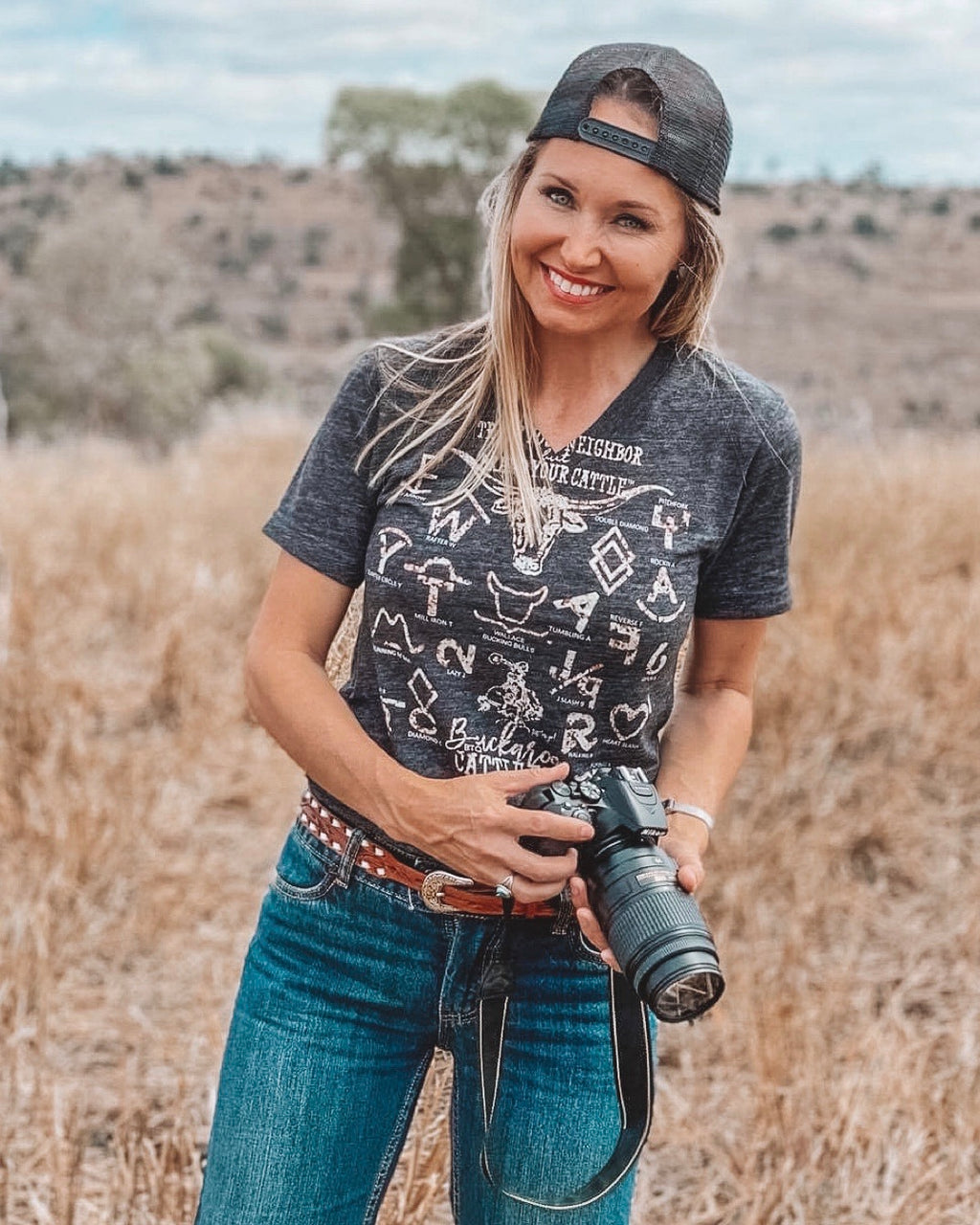 Buckaroo Boutique Signature Cattle Brand Tee