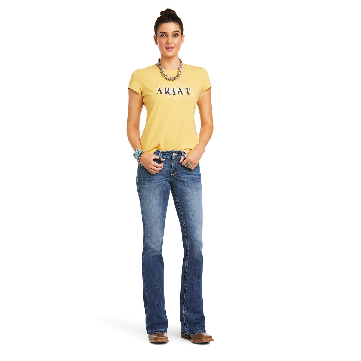 Ariat R.E.A.L Mid Rise Boot Cut - Samara