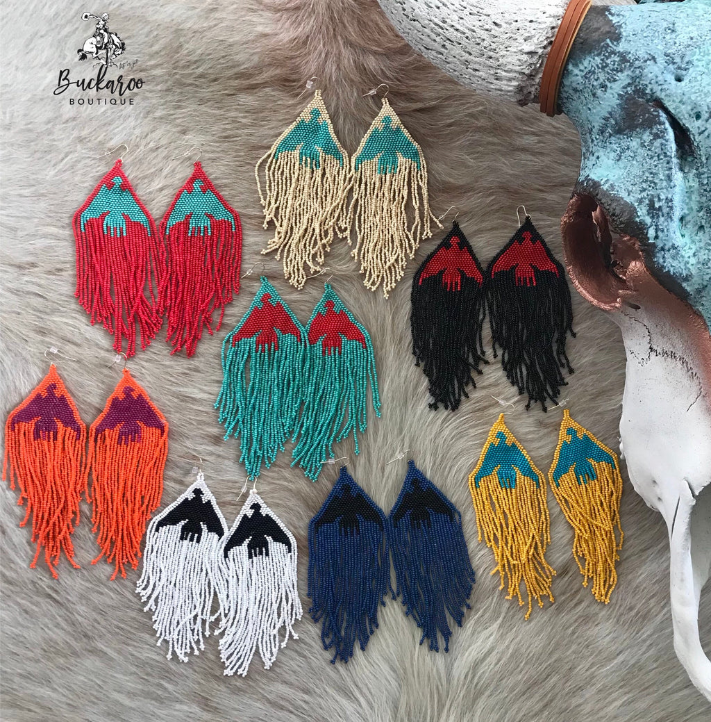 KurtMen Thunderbird Beaded Earrings
