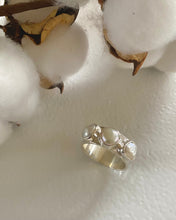 3 Baby Baroque Pearl & Sterling Silver Ring