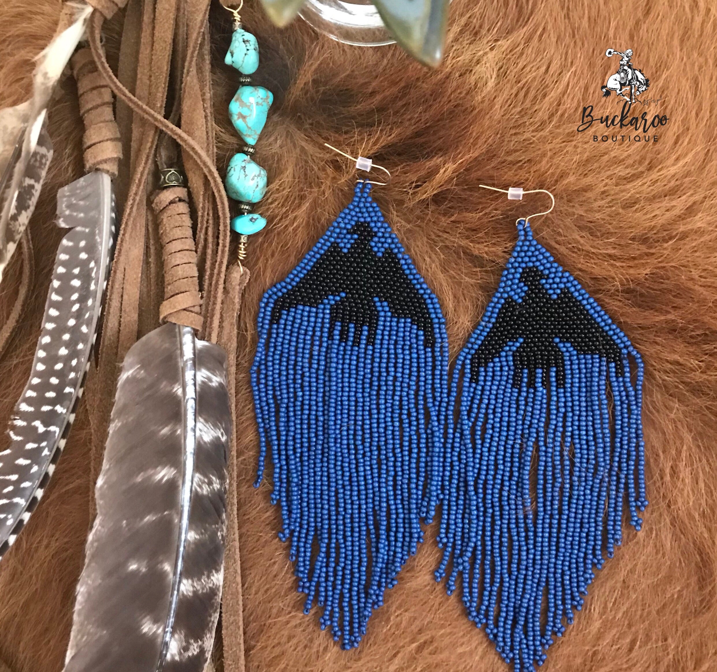 KurtMen Thunderbird Beaded Earrings