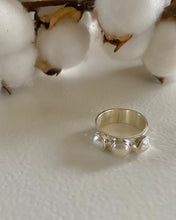 3 Baby Baroque Pearl & Sterling Silver Ring
