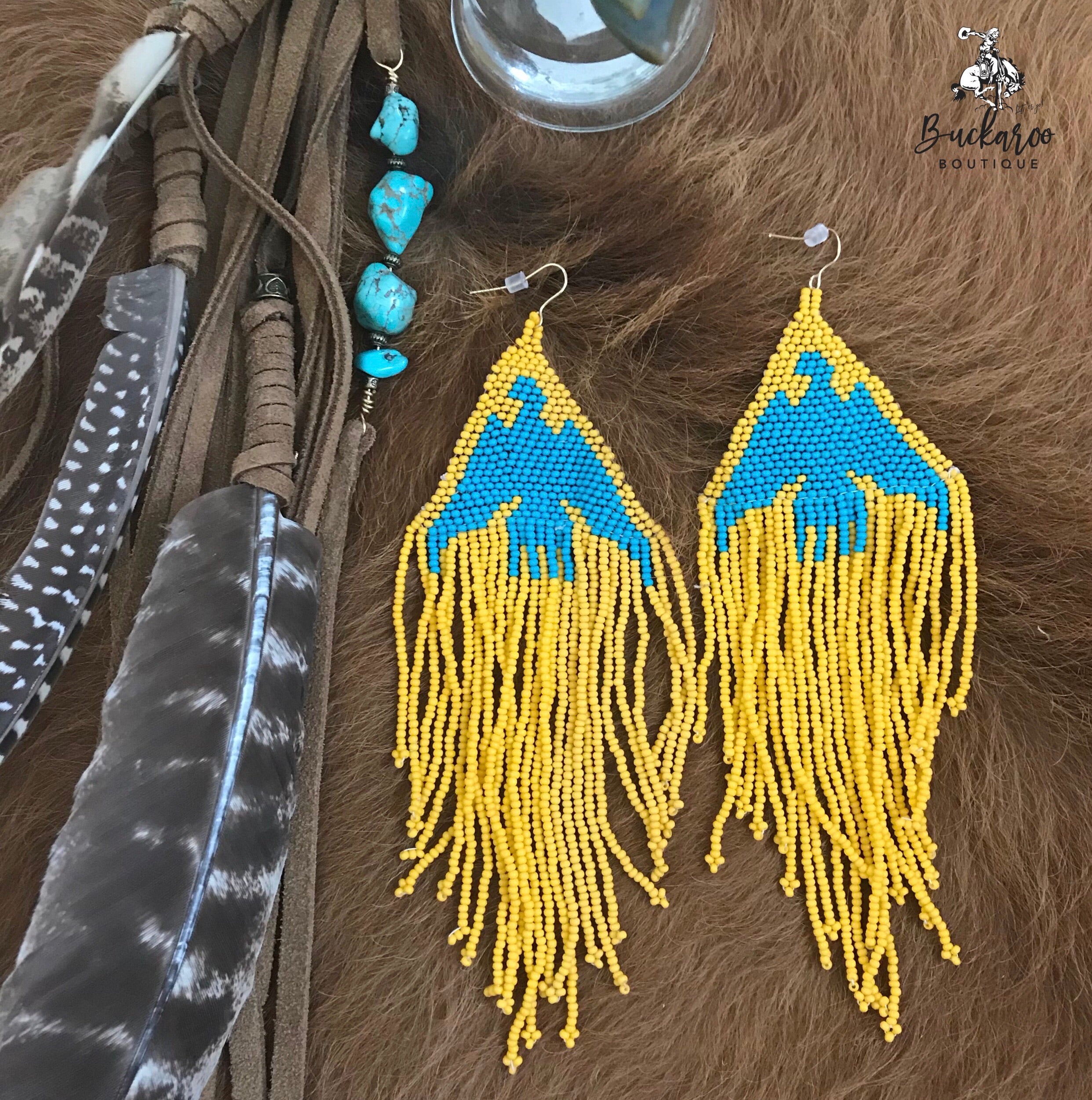 KurtMen Thunderbird Beaded Earrings