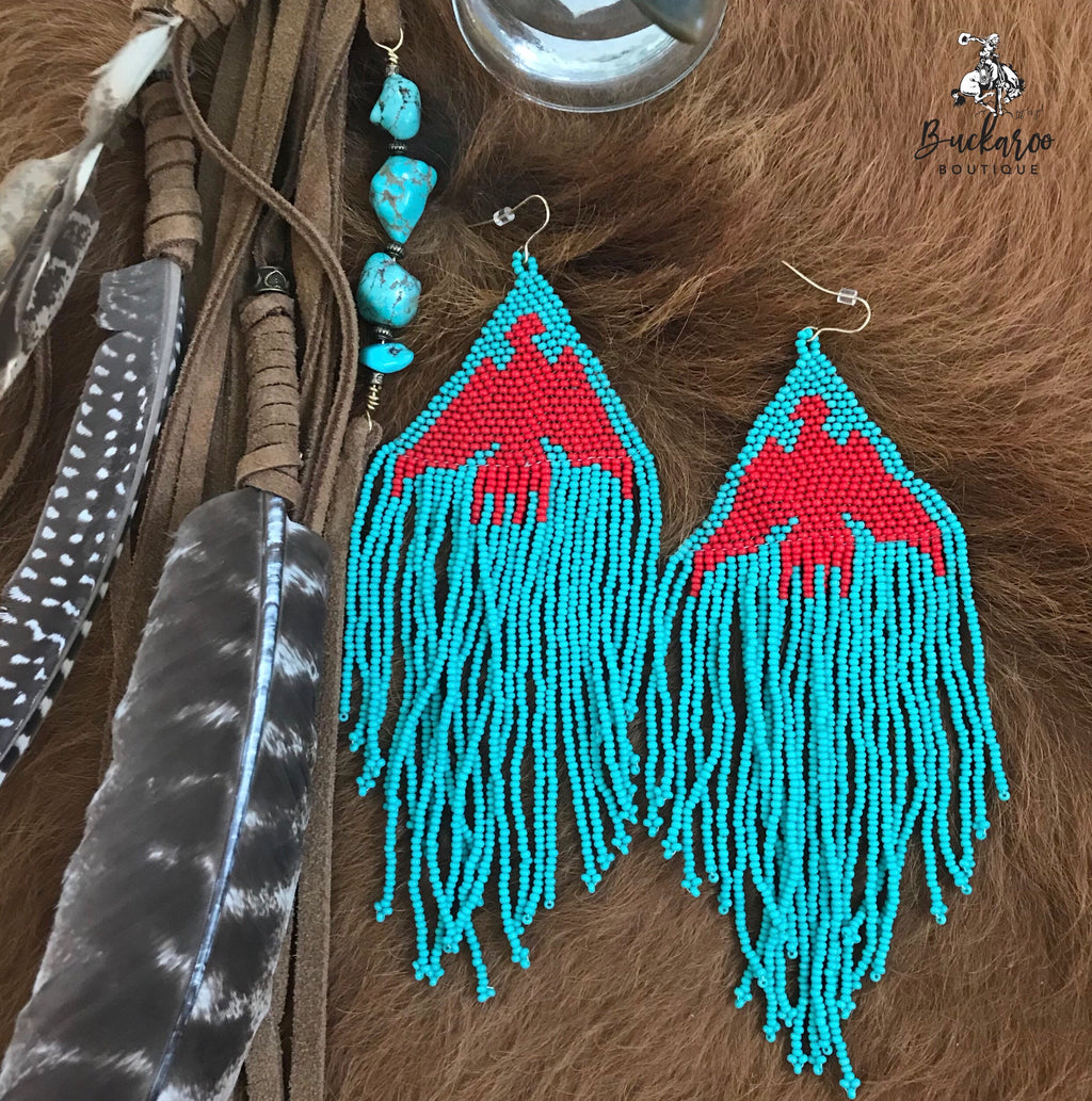KurtMen Thunderbird Beaded Earrings
