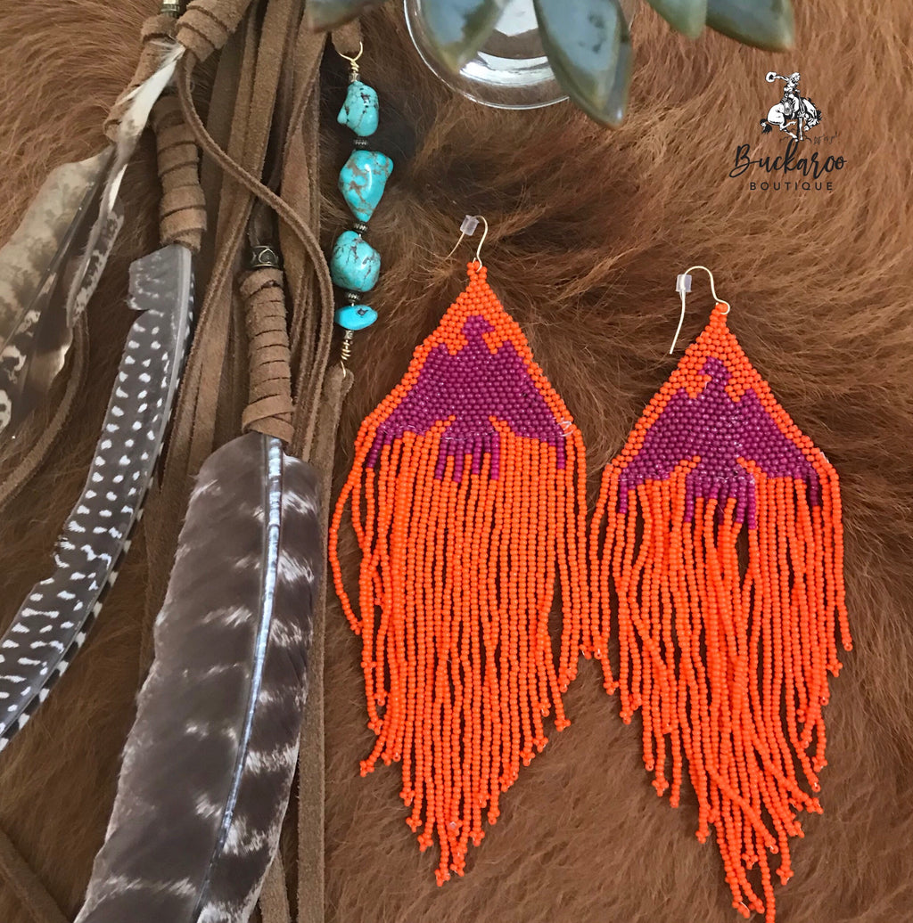 KurtMen Thunderbird Beaded Earrings