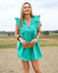 Jocelyn Ruffle Sleeve Dress