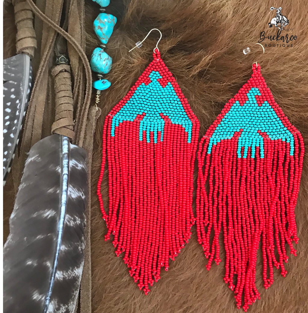 KurtMen Thunderbird Beaded Earrings