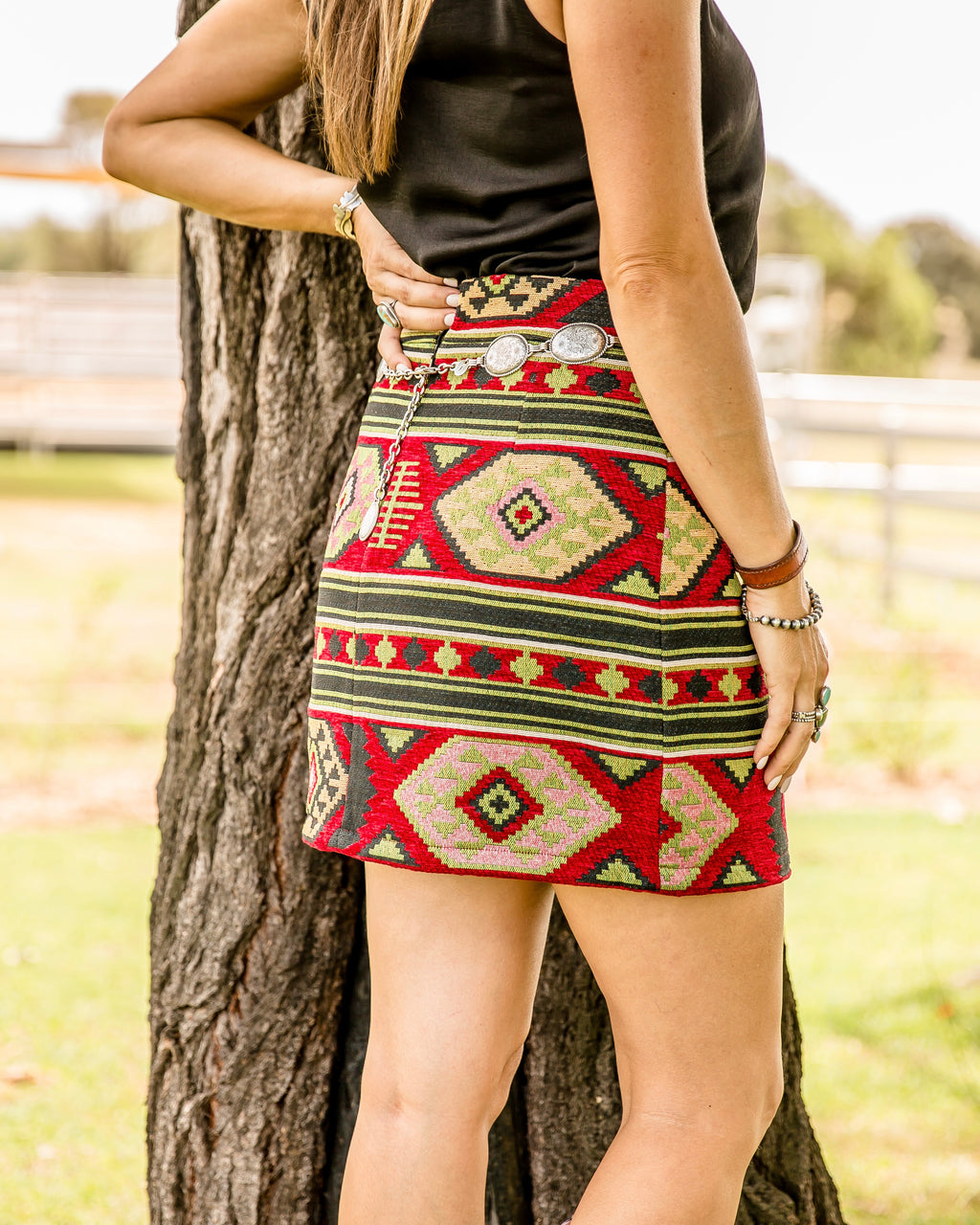 Desert Vibes Aztec Skirt