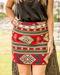Desert Vibes Aztec Skirt