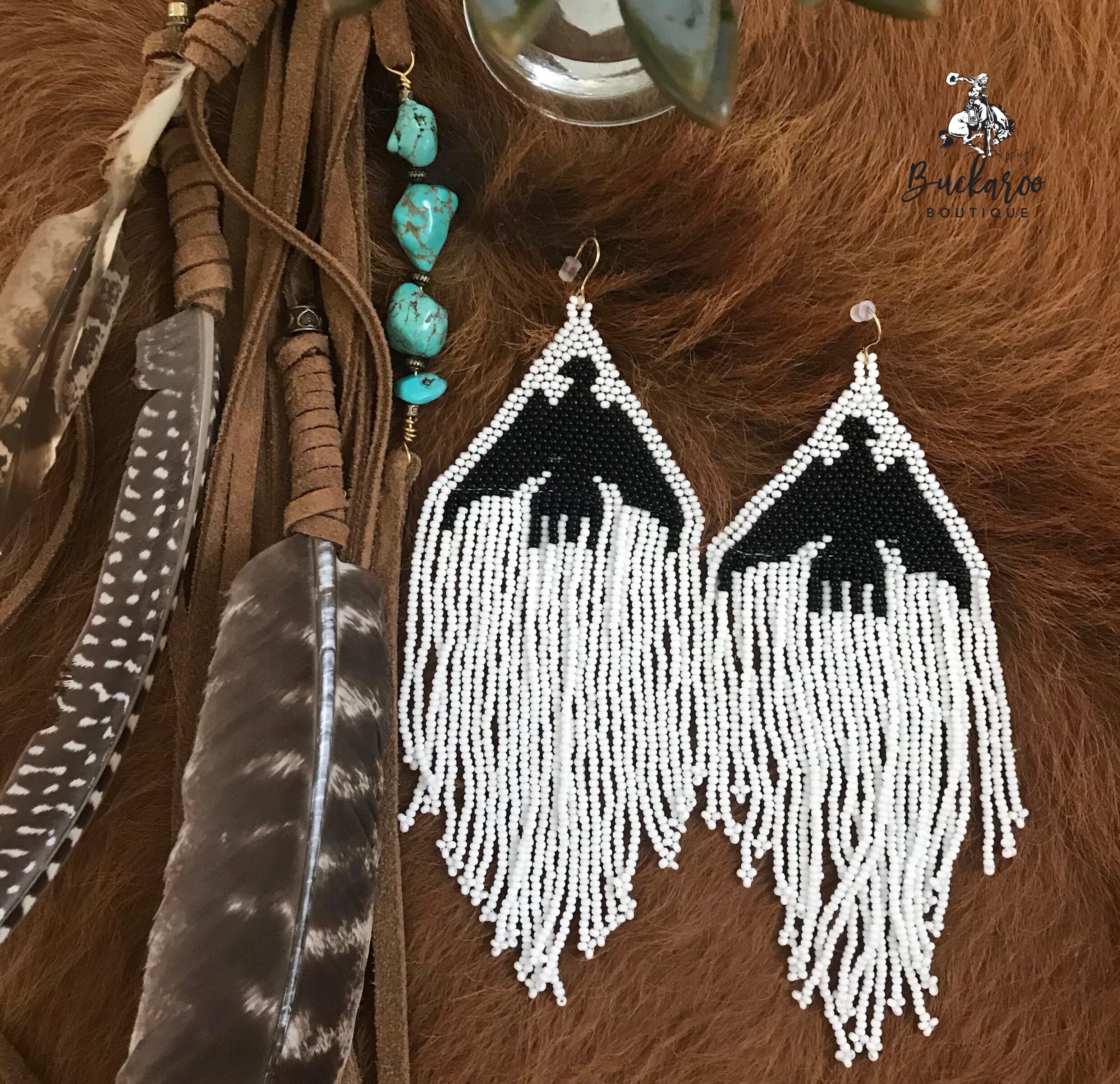 KurtMen Thunderbird Beaded Earrings