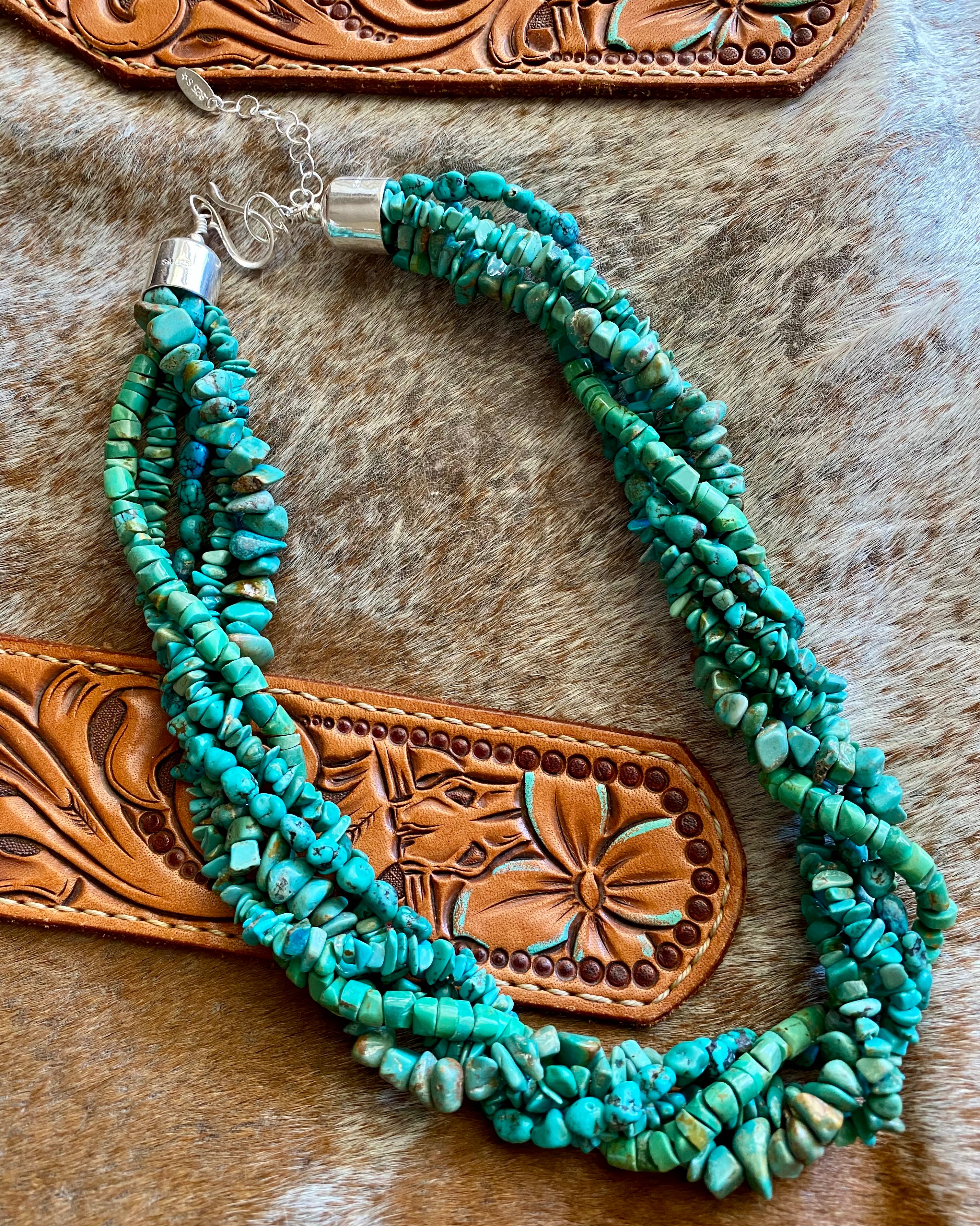 5 Strand Turquoise Bead Necklace