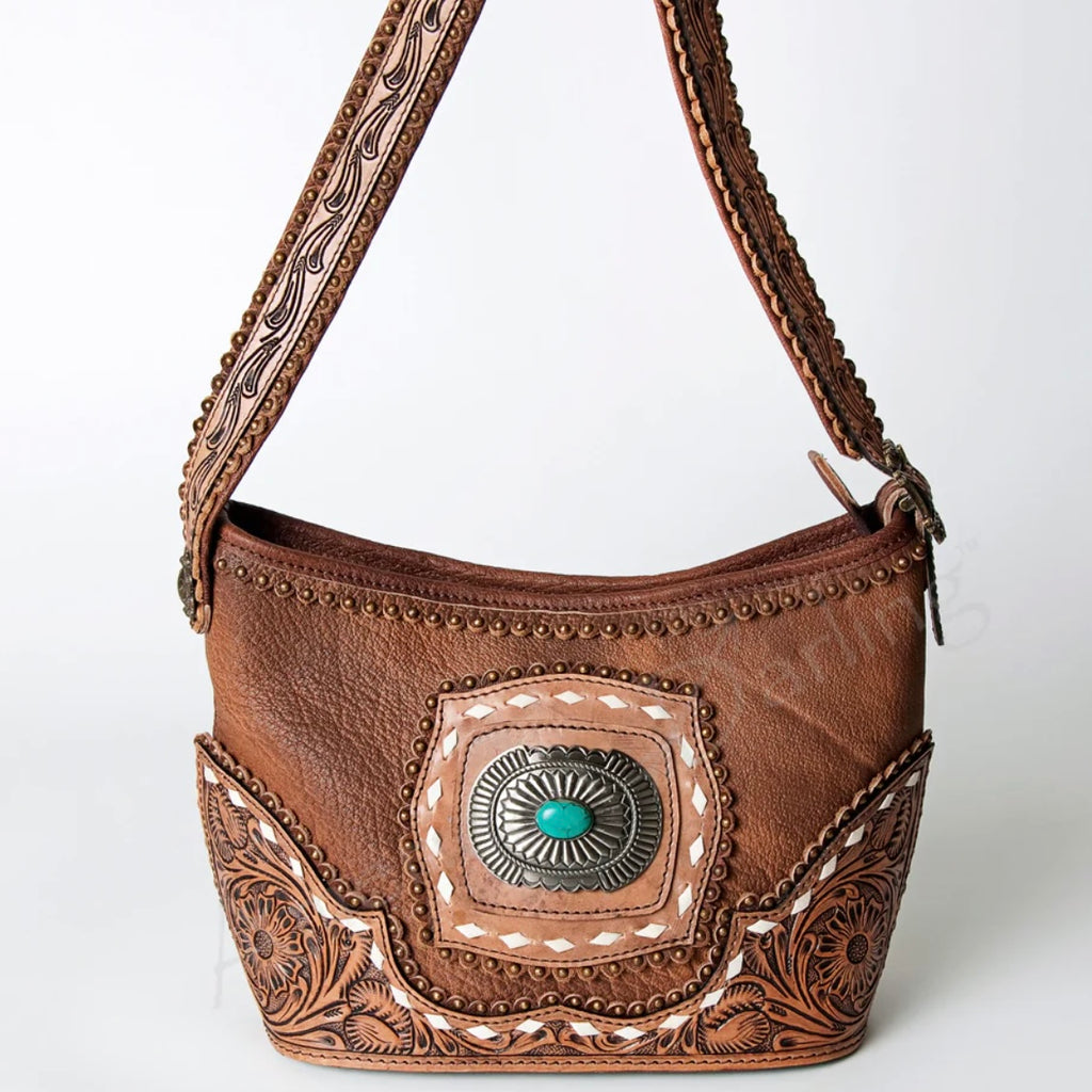 Antonio Handtooled Leather Handbag